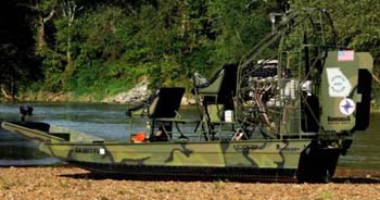 Camouflage Airboat